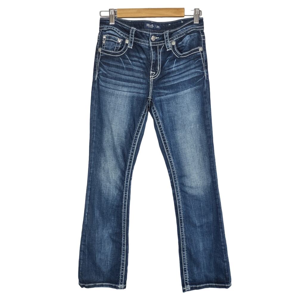 Miss Me Low Rise Slim Boot Cut Jeans Size 28